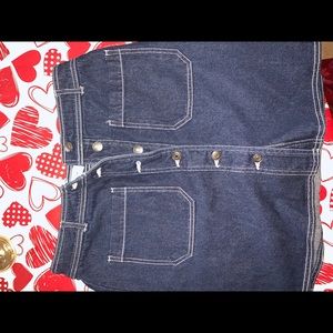 Juniors size 10 button jean skirt